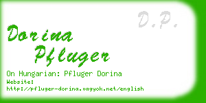 dorina pfluger business card